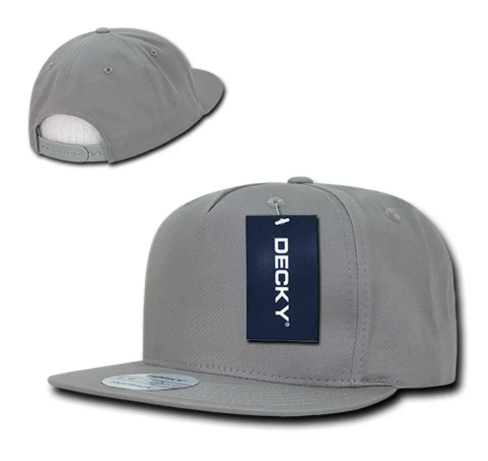 1 Dozen Flat Bill Hats Caps 5 Panel Snapback Cotton Green Undervisor Wholesale