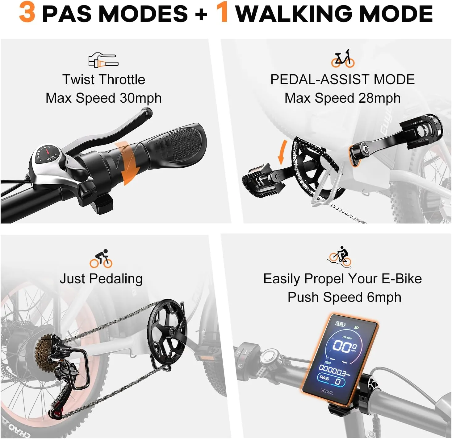 1000W Folding Electric Bike,48V 20AH Removable Battery E Bike,30 MPH,80 Miles Max Range Electric Bike for Adults,20" Fat Tire Foldable ebike,Adult Electric Bicycle for Commute Beach Snow