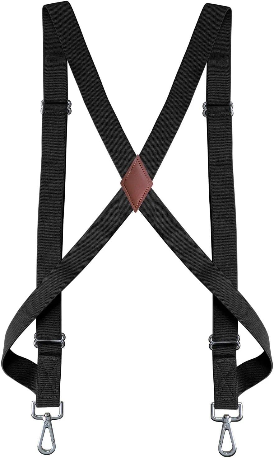 1" Suspenders for Men Heavy Duty Trucker Side Hooks Adjustable Elastic Work Suspenders Big and Tall
