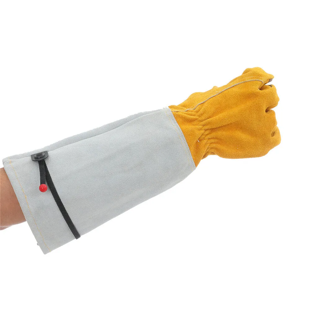 2PCS M/L/XL Unisex Garden Gloves Work Mittens Long Cuff Thorn Protection