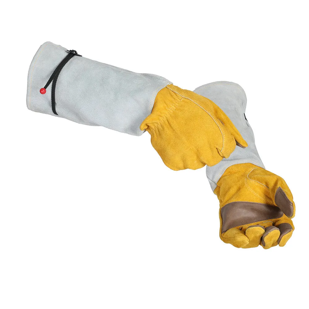 2PCS M/L/XL Unisex Garden Gloves Work Mittens Long Cuff Thorn Protection