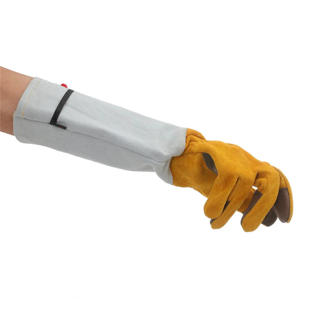 2PCS M/L/XL Unisex Garden Gloves Work Mittens Long Cuff Thorn Protection