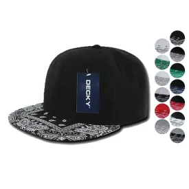 75 Lot Decky 6 Panel Flat Bill Bandana Trucker Hats Caps Wholesale Lots
