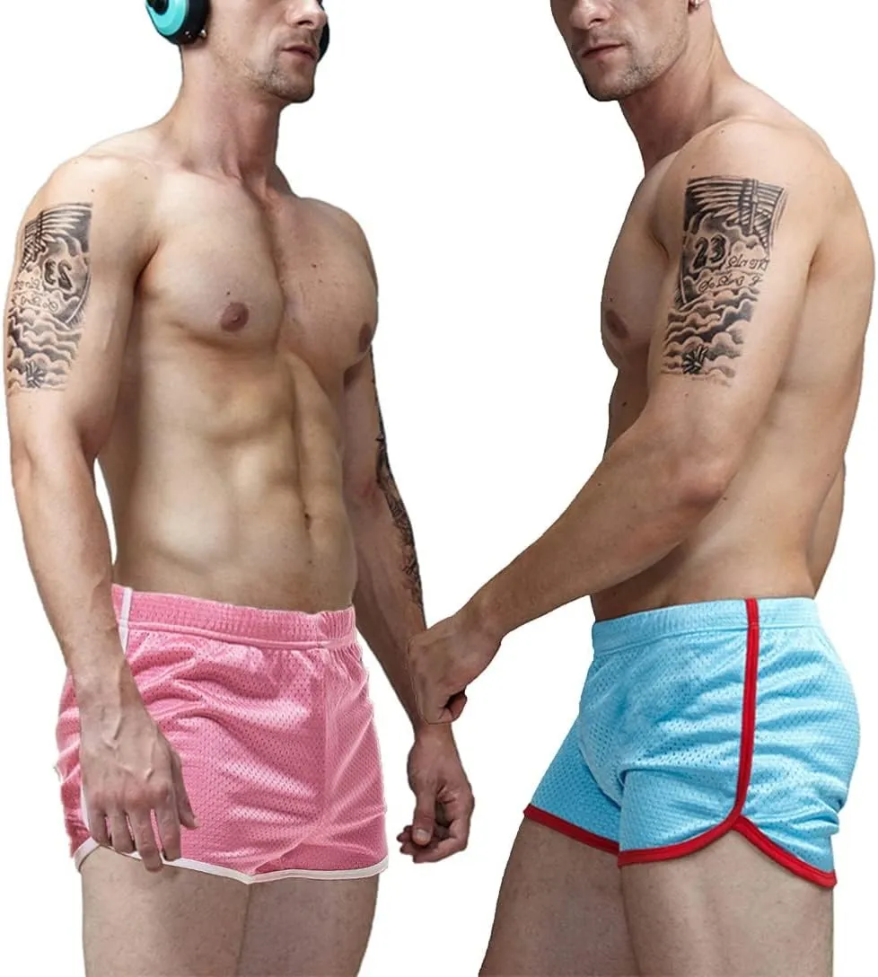 AIMPACT Mens Running Shorts Breathing Workout Gym Booty Short Shorts Sexy