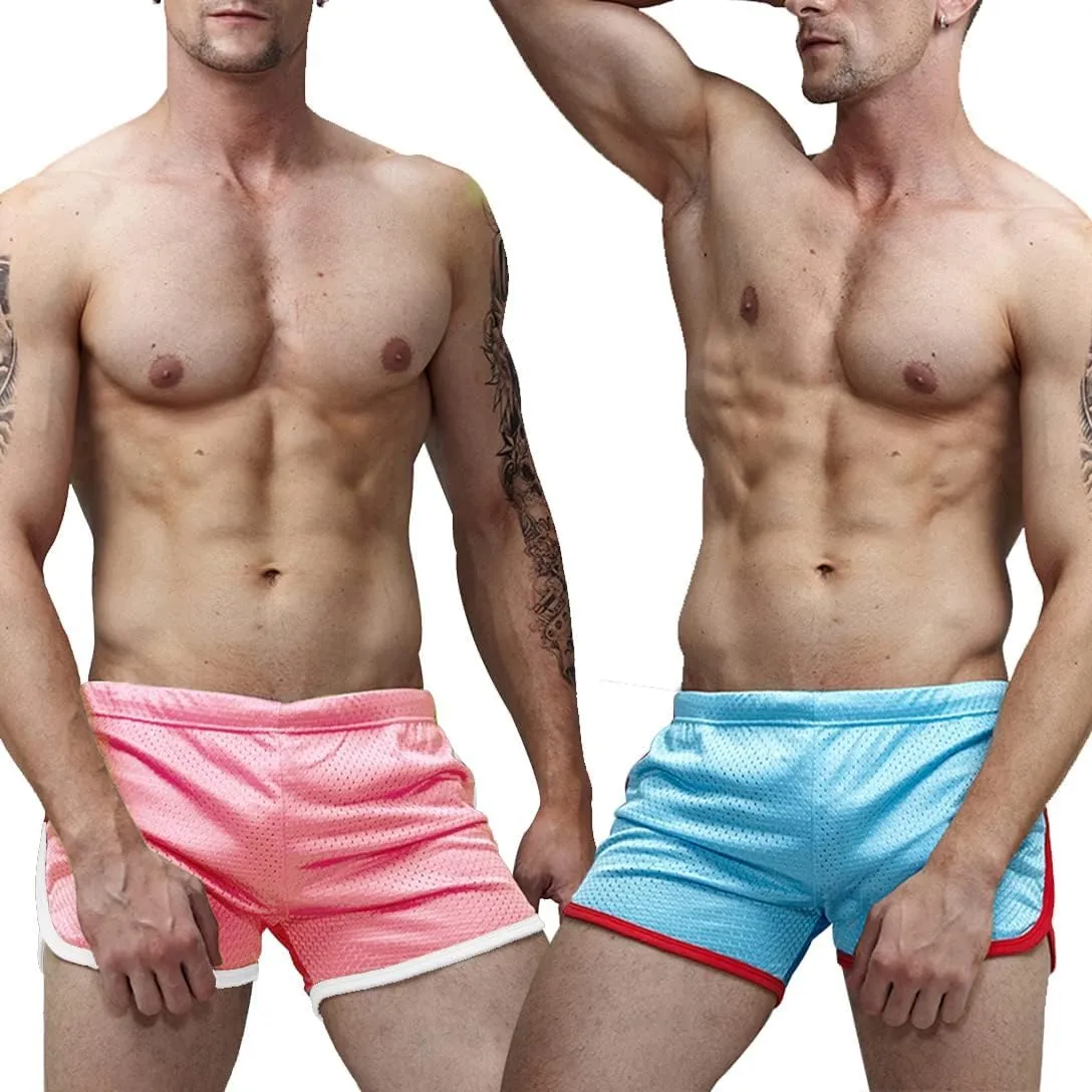 AIMPACT Mens Running Shorts Breathing Workout Gym Booty Short Shorts Sexy