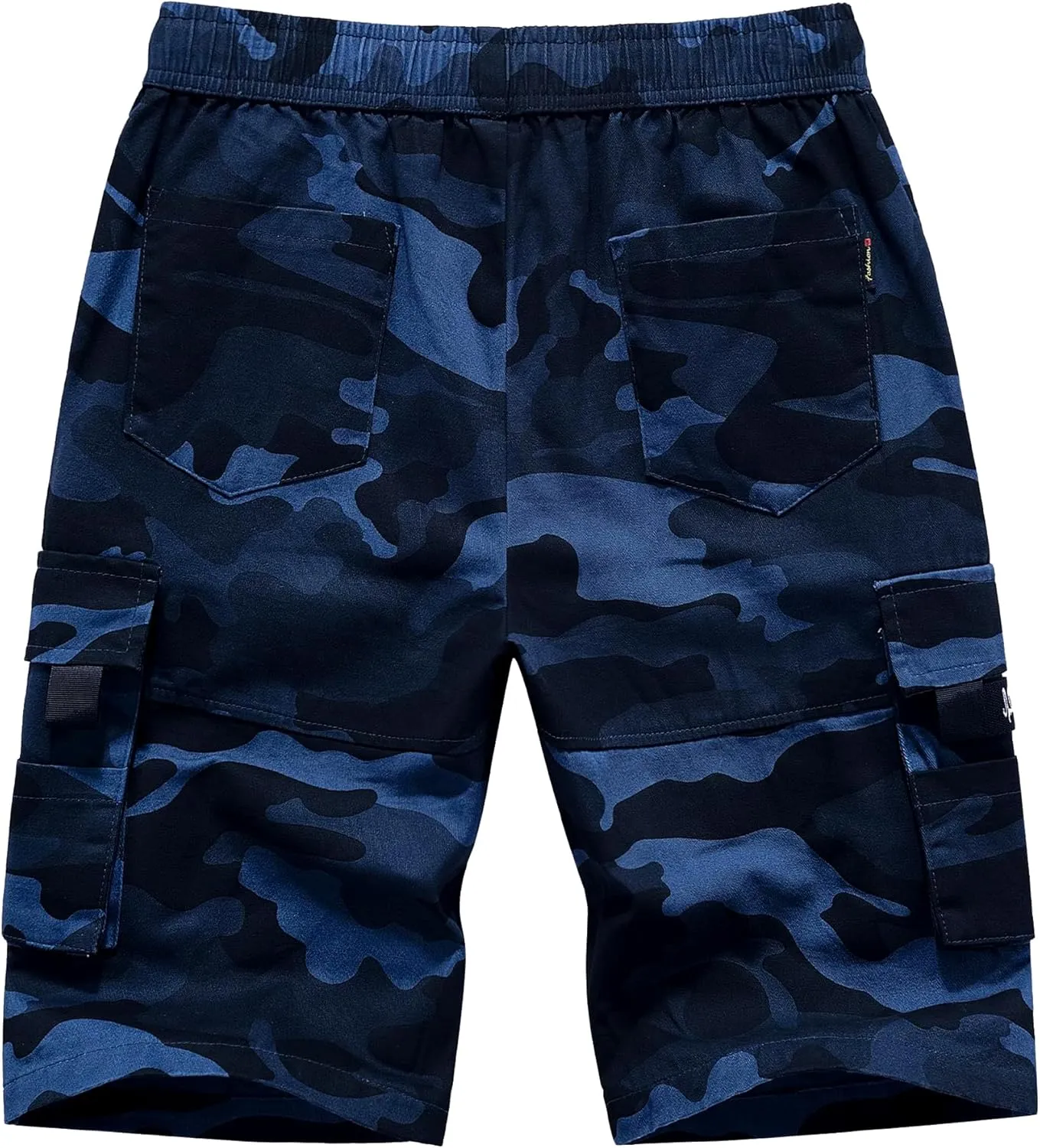 APTRO Men's Cargo Shorts Elastic Waistband Drawstring Summer Casual Cotton Big & Tall Relaxed Fit Work Shorts