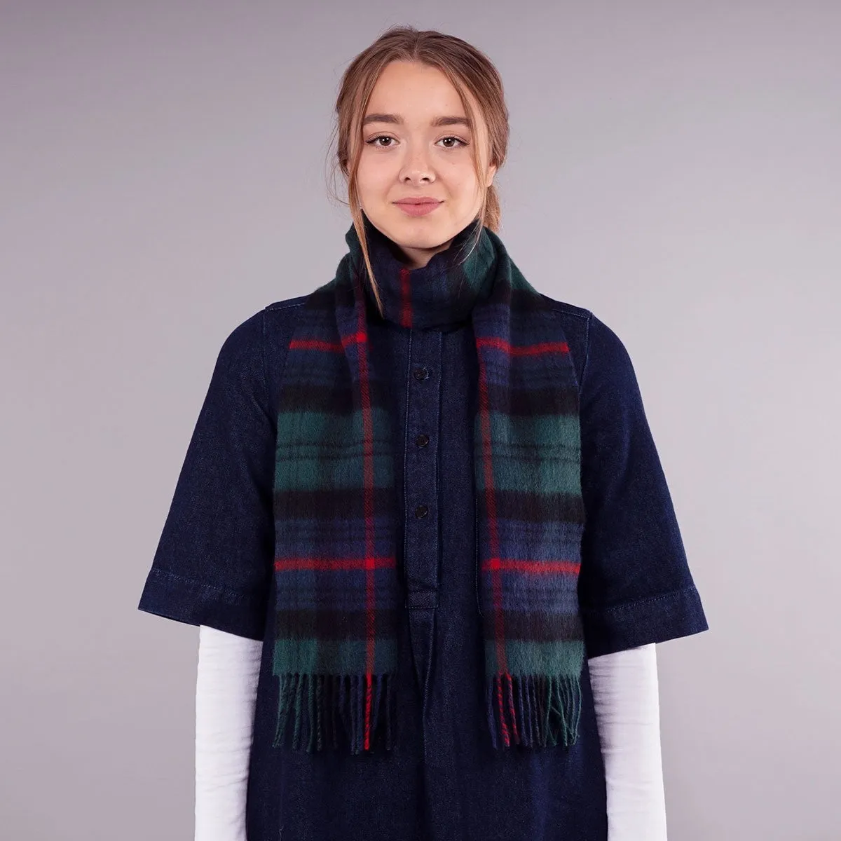 Armstrong Modern Tartan Brushed Lambswool Scarf