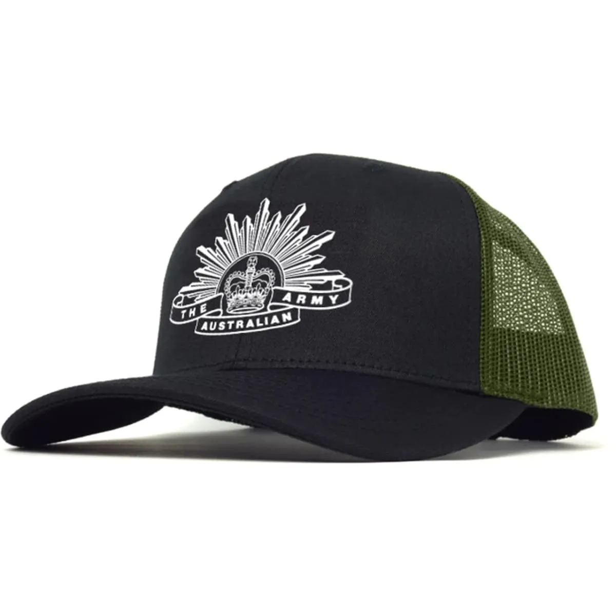 Army Trucker Cap Black/Khaki