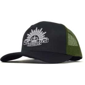 Army Trucker Cap Black/Khaki