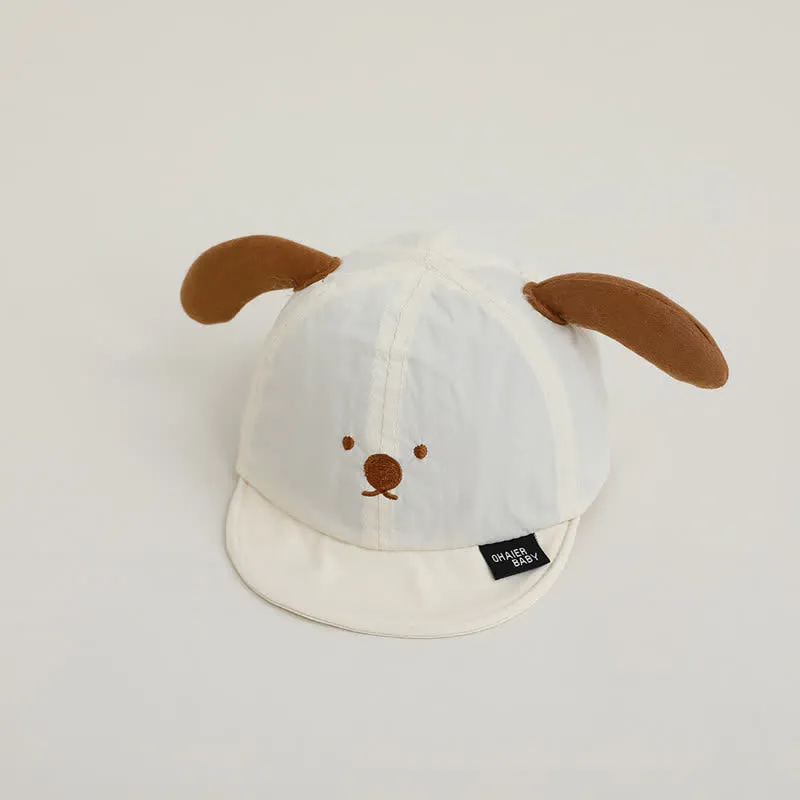 Baby Cartoon Dog Sun Peaked Cap