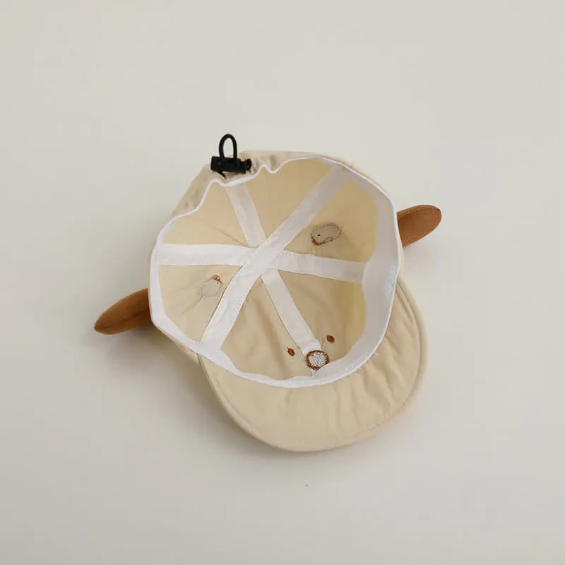 Baby Cartoon Dog Sun Peaked Cap