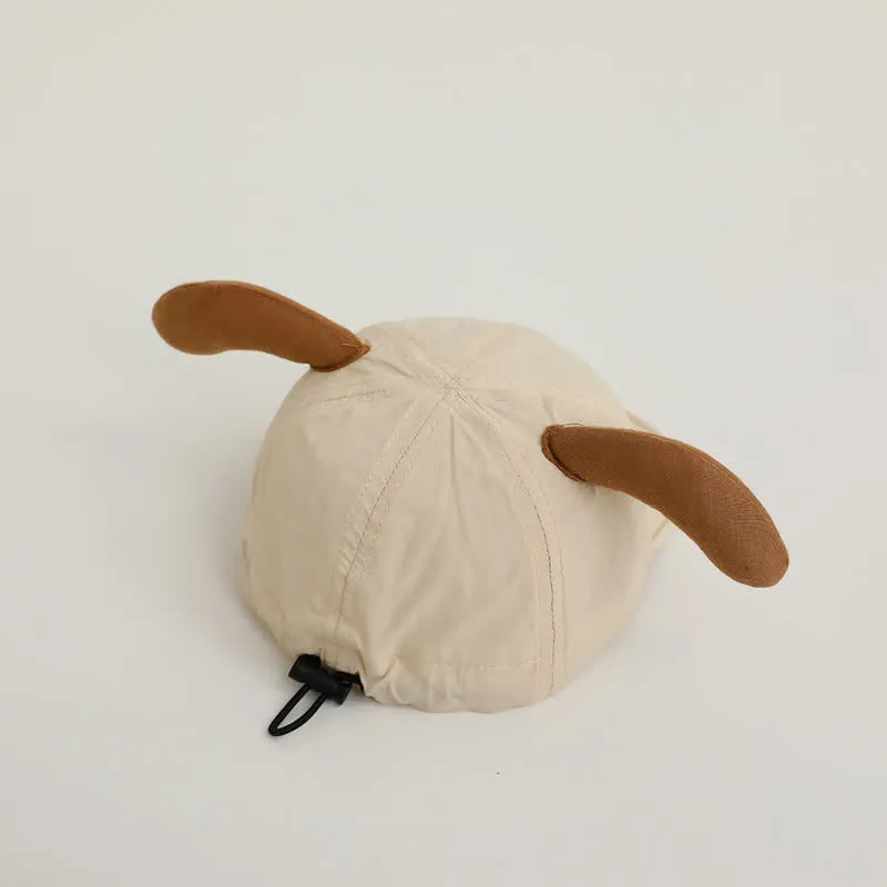 Baby Cartoon Dog Sun Peaked Cap