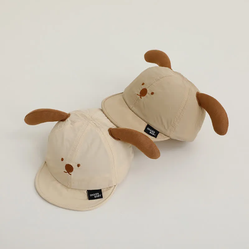 Baby Cartoon Dog Sun Peaked Cap