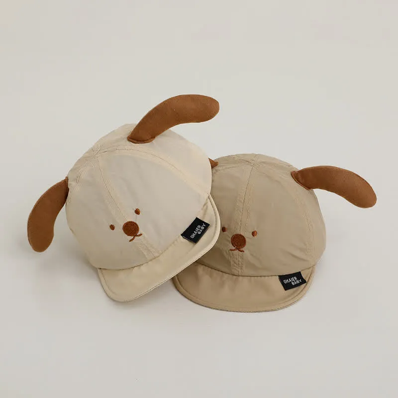 Baby Cartoon Dog Sun Peaked Cap