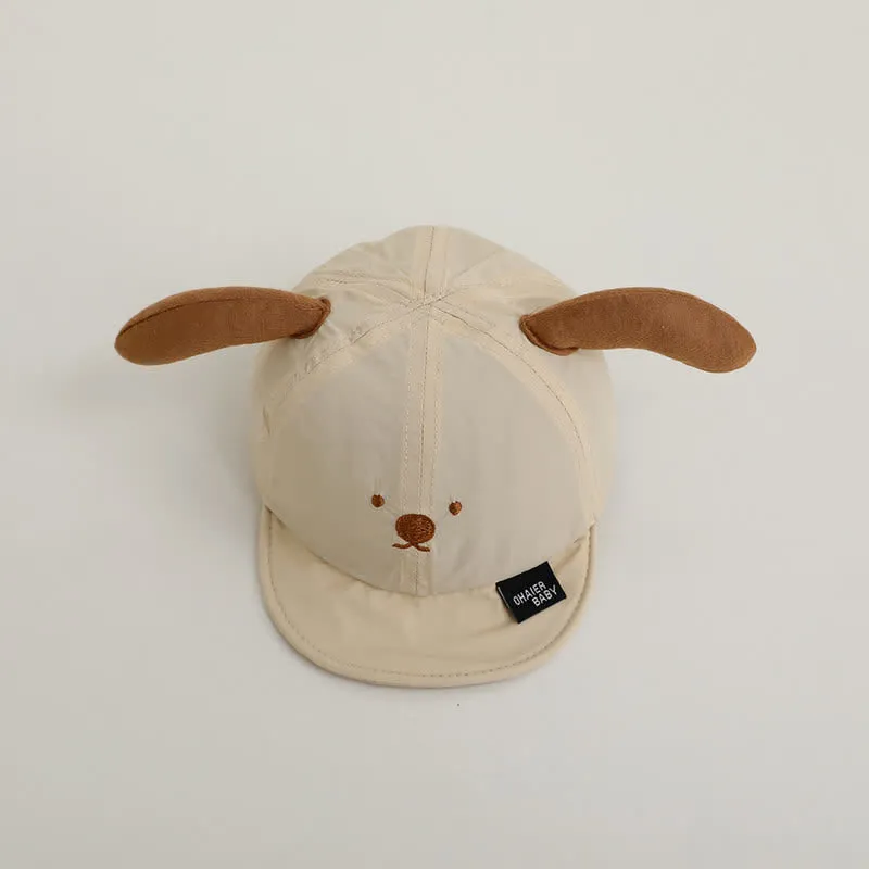 Baby Cartoon Dog Sun Peaked Cap