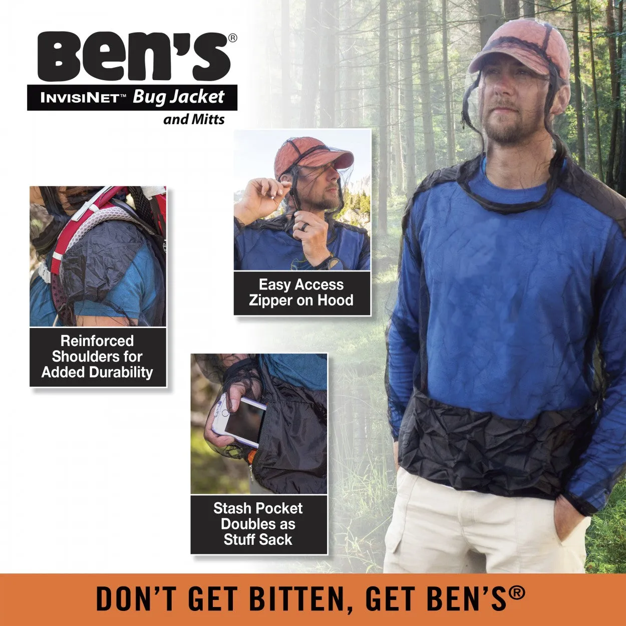 Ben's® InvisiNet Bug Jacket & Mitts