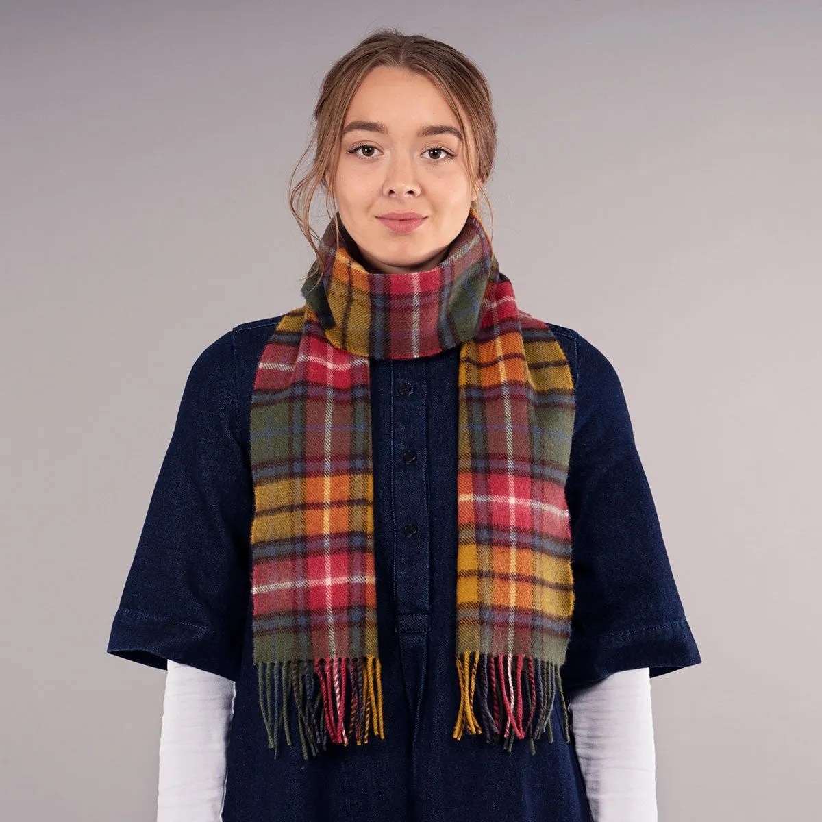 Buchanan Antique Tartan Brushed Lambswool Scarf