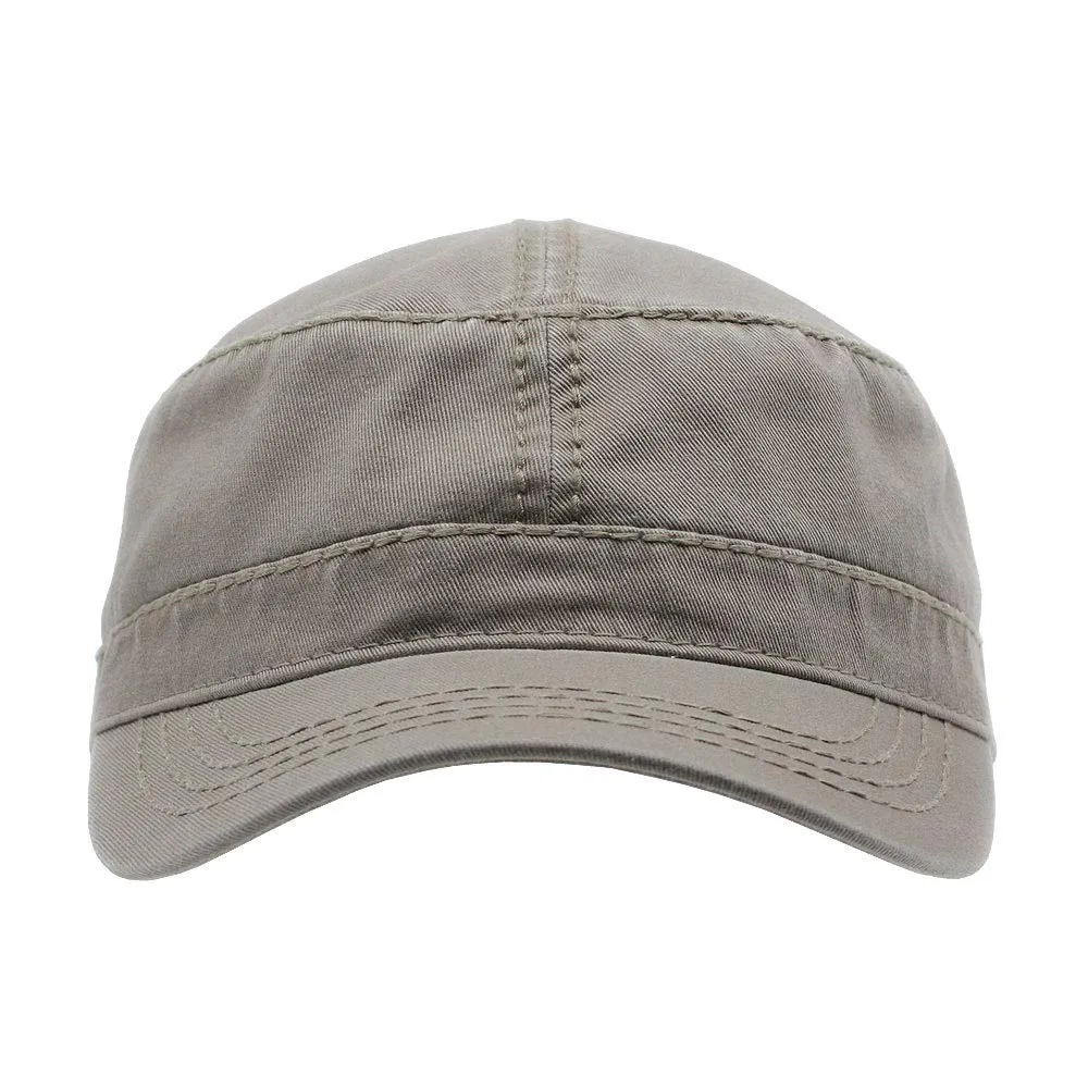 Buy 1 Get 1 Free - Heavy Stitch Washed Cadet Cotton Radar Cap   Rip Stop Tactical Cap