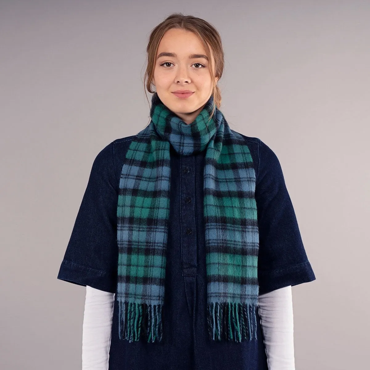 Campbell Ancient Tartan Brushed Lambswool Scarf