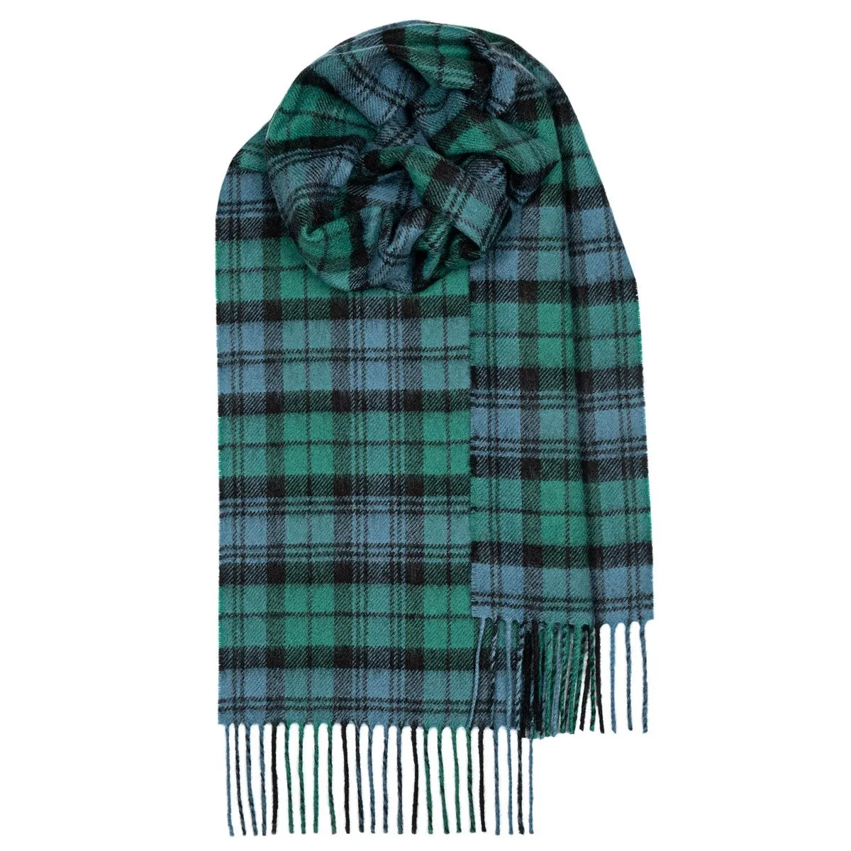 Campbell Ancient Tartan Brushed Lambswool Scarf