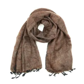 Chocolate Brown Himalayan Wool Scarf