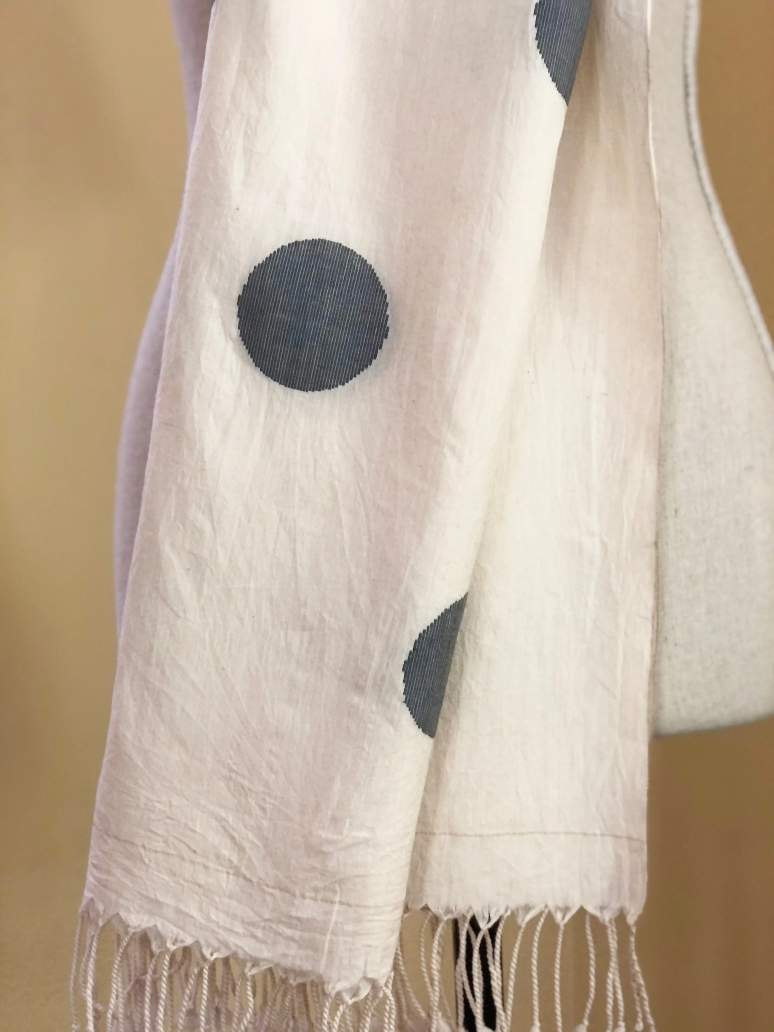 Circle of Life Polka Dots with Fine Gold Zari