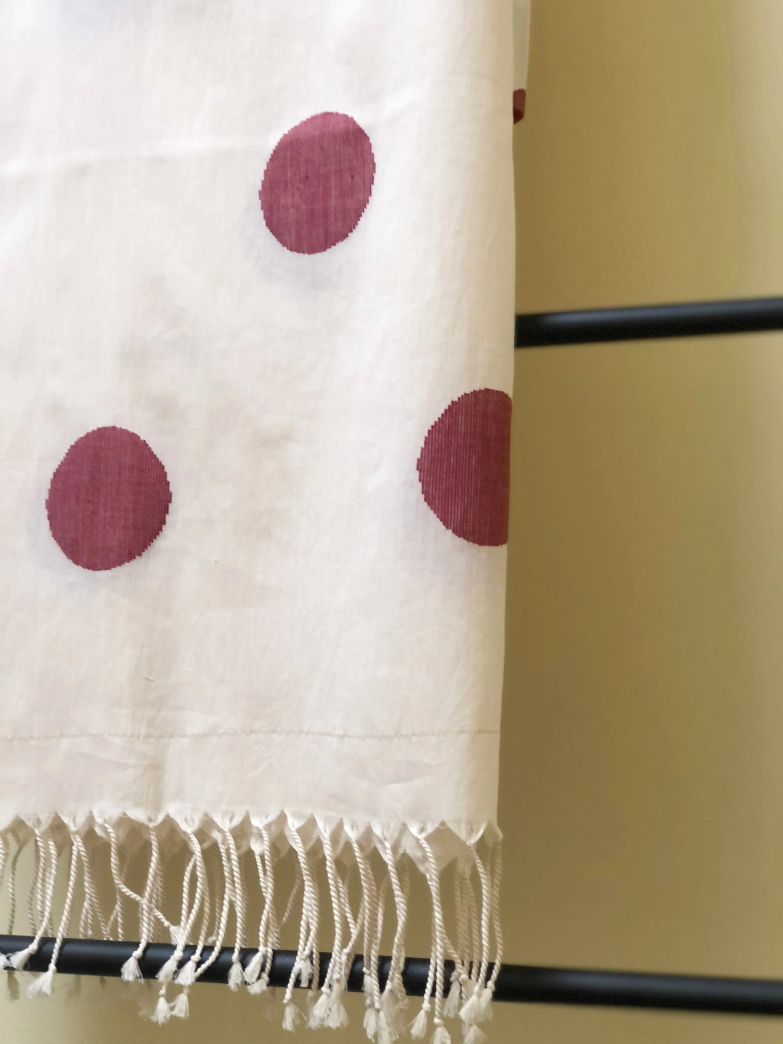 Circle of Life Polka Dots with Fine Gold Zari