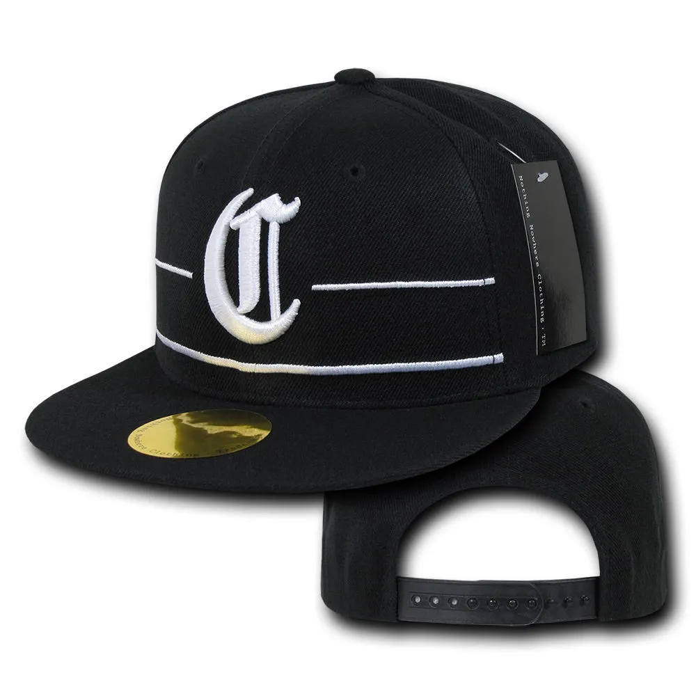 Compton City Snapback Flat Bill Hats, Flip Side