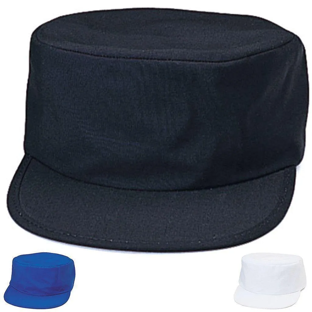 Cotton Twill Flat Top Low Crown Cadet Military Army Patrol Hats Caps