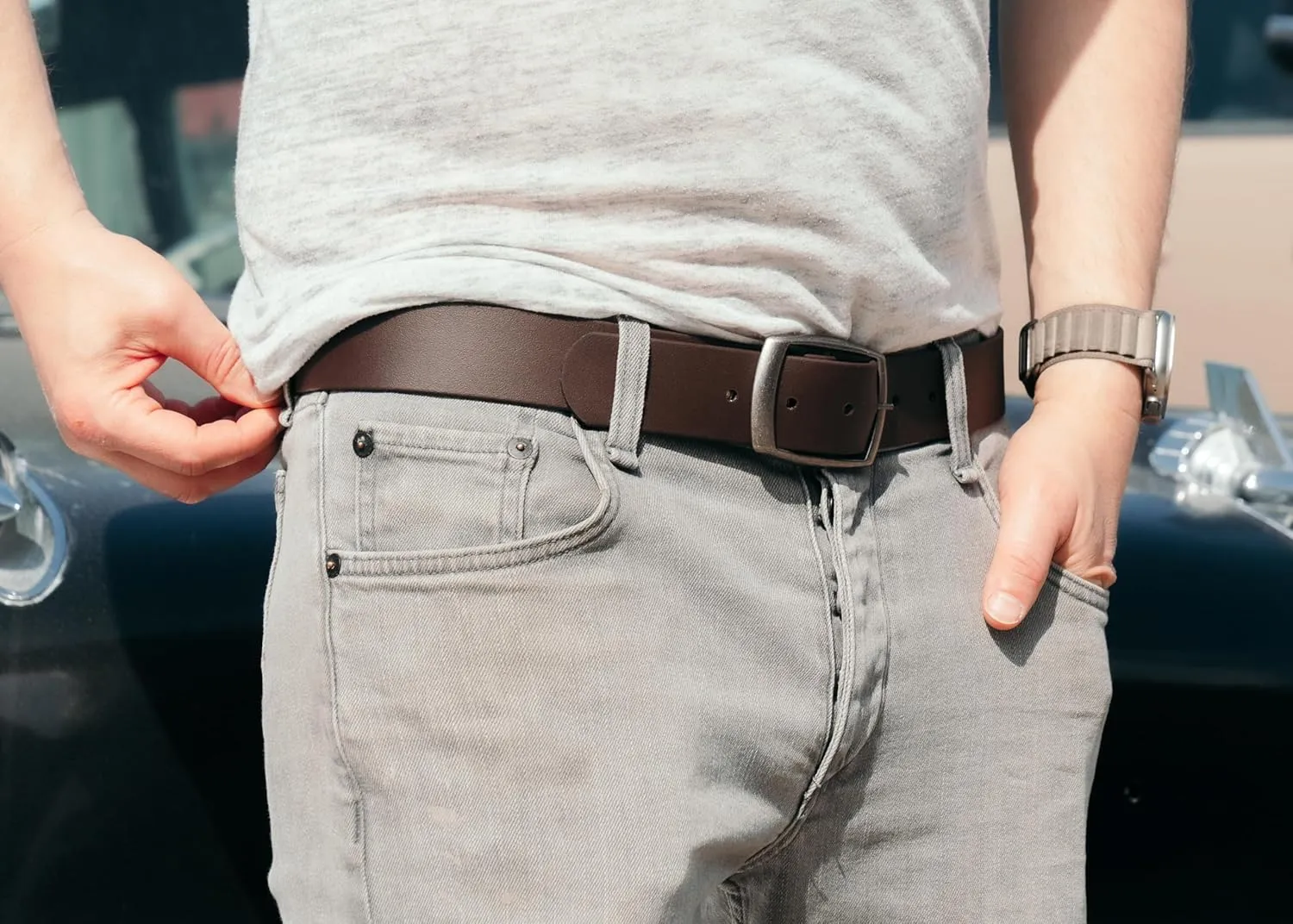 Couch Best Black Vegan Belt | Stronger Than Leather! | Cruelty Free | Made in USA Guitar Straps