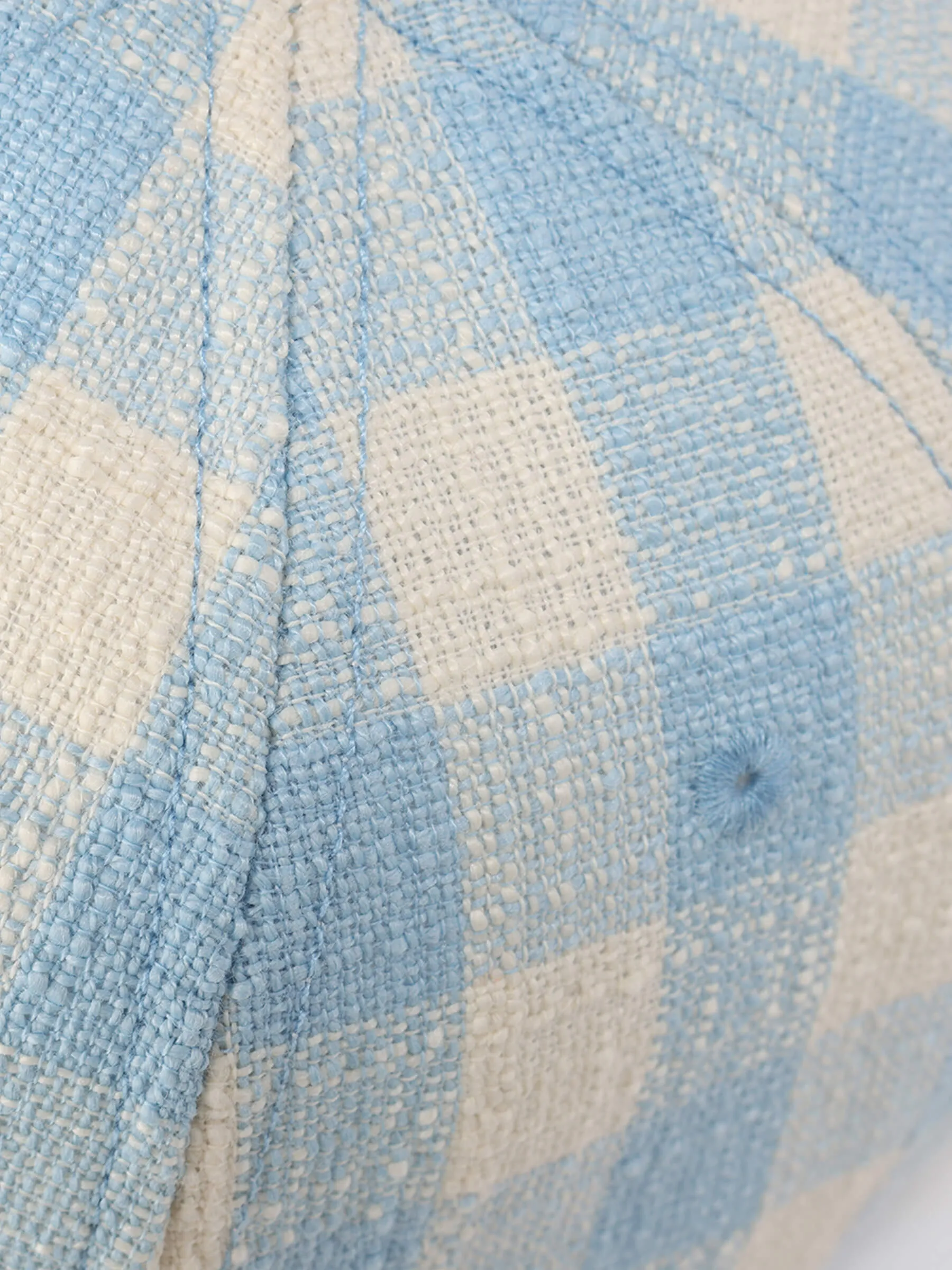 CUBIC Embroidered Plaid Pattern Cap