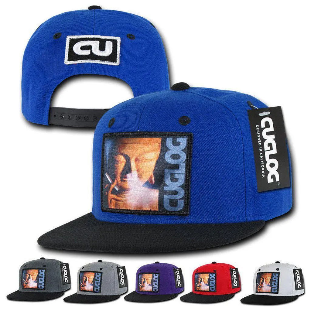 Cuglog Matreya Smoking Buddha Patch 6 Panel Flat Bill Snapback Caps Hats