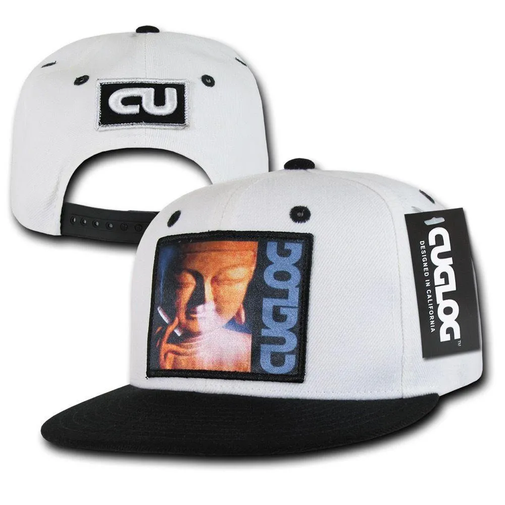 Cuglog Matreya Smoking Buddha Patch 6 Panel Flat Bill Snapback Caps Hats