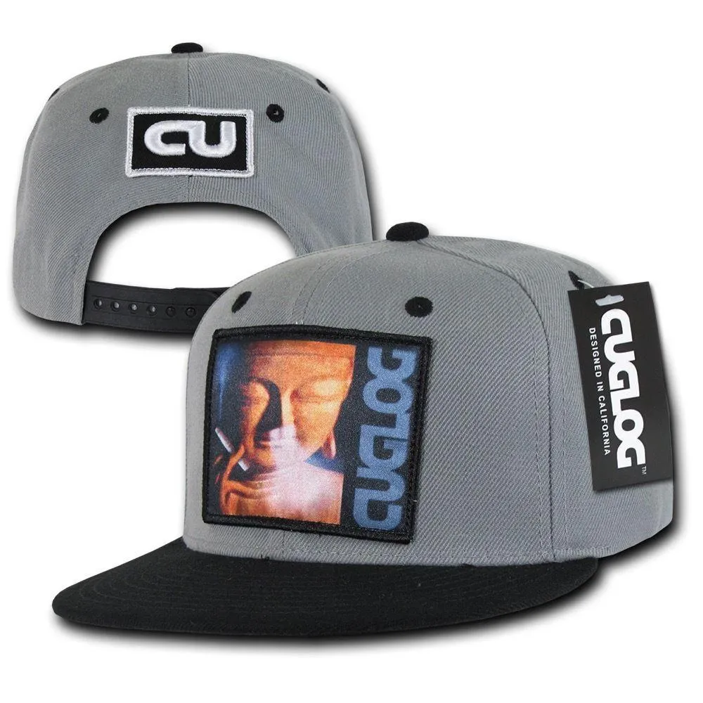 Cuglog Matreya Smoking Buddha Patch 6 Panel Flat Bill Snapback Caps Hats