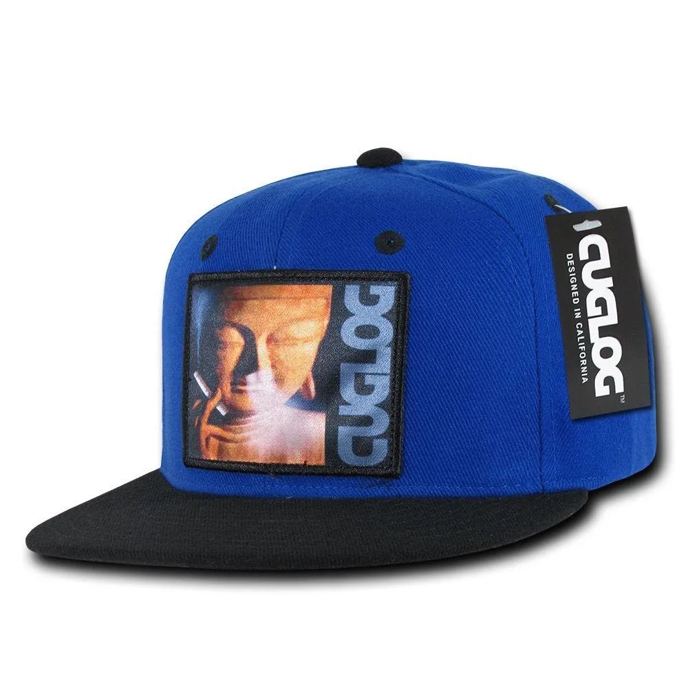 Cuglog Matreya Smoking Buddha Patch 6 Panel Flat Bill Snapback Caps Hats