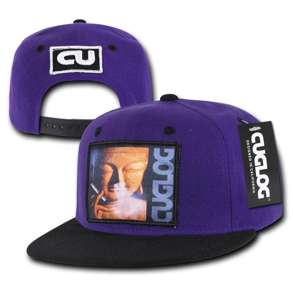 Cuglog Matreya Smoking Buddha Patch 6 Panel Flat Bill Snapback Caps Hats