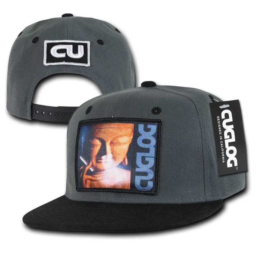 Cuglog Matreya Smoking Buddha Patch 6 Panel Flat Bill Snapback Caps Hats