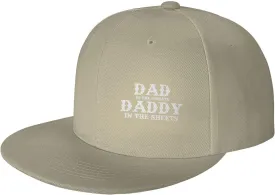 Dad in The Streets Daddy in The Sheets Hat Adjustable Snapback Flat Bill Hats Funny Baseball Cap Men Women