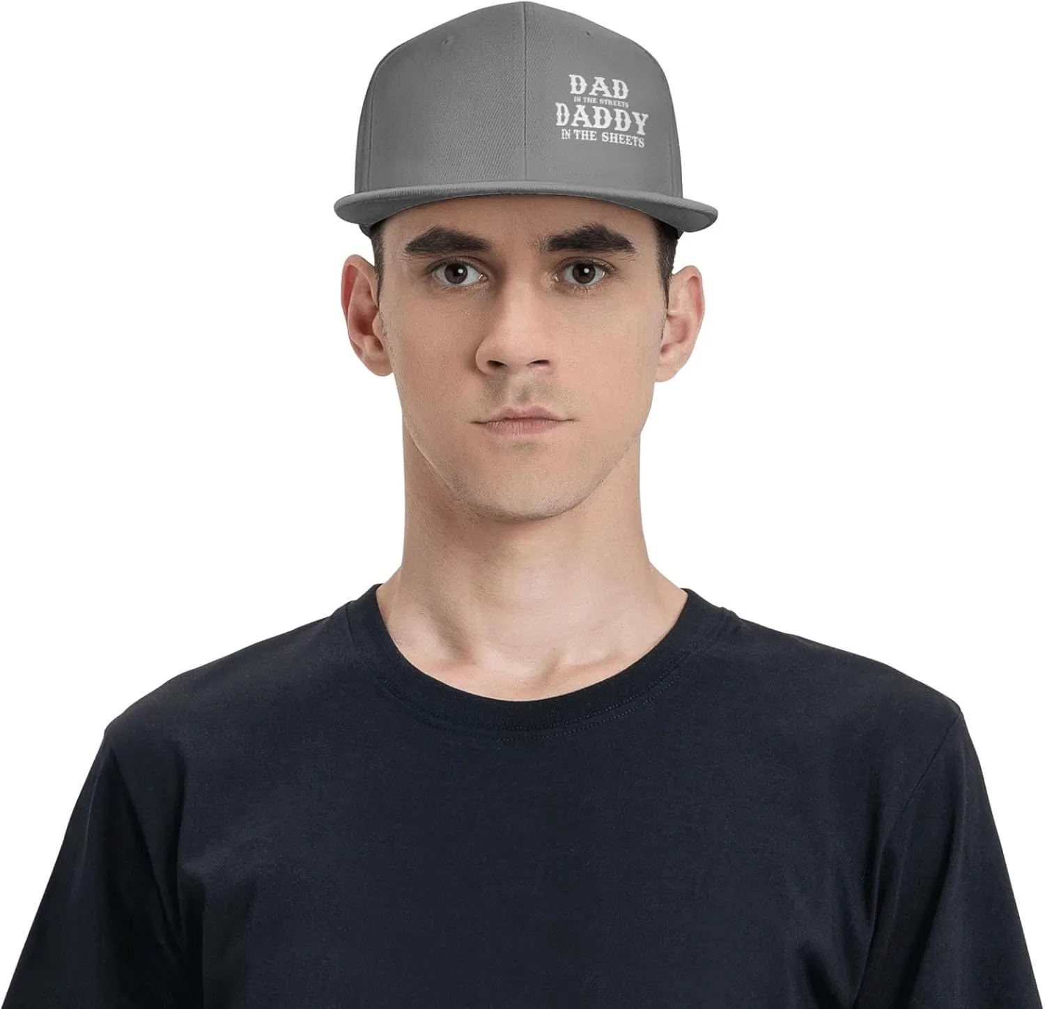 Dad in The Streets Daddy in The Sheets Hat Adjustable Snapback Flat Bill Hats Funny Baseball Cap Men Women