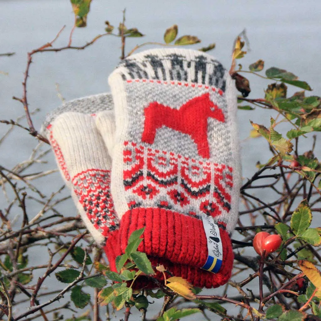 Dalarna Röd Mittens