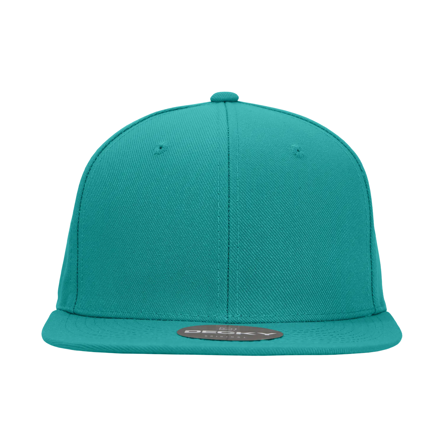Decky RP1 - Fitted Flat Bill Hat, Retro Fitted Cap (Sizes: 7 3/8 - 7 3/4)