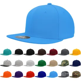 Decky RP1 - Fitted Flat Bill Hat, Retro Fitted Cap (Sizes: 7 3/8 - 7 3/4)