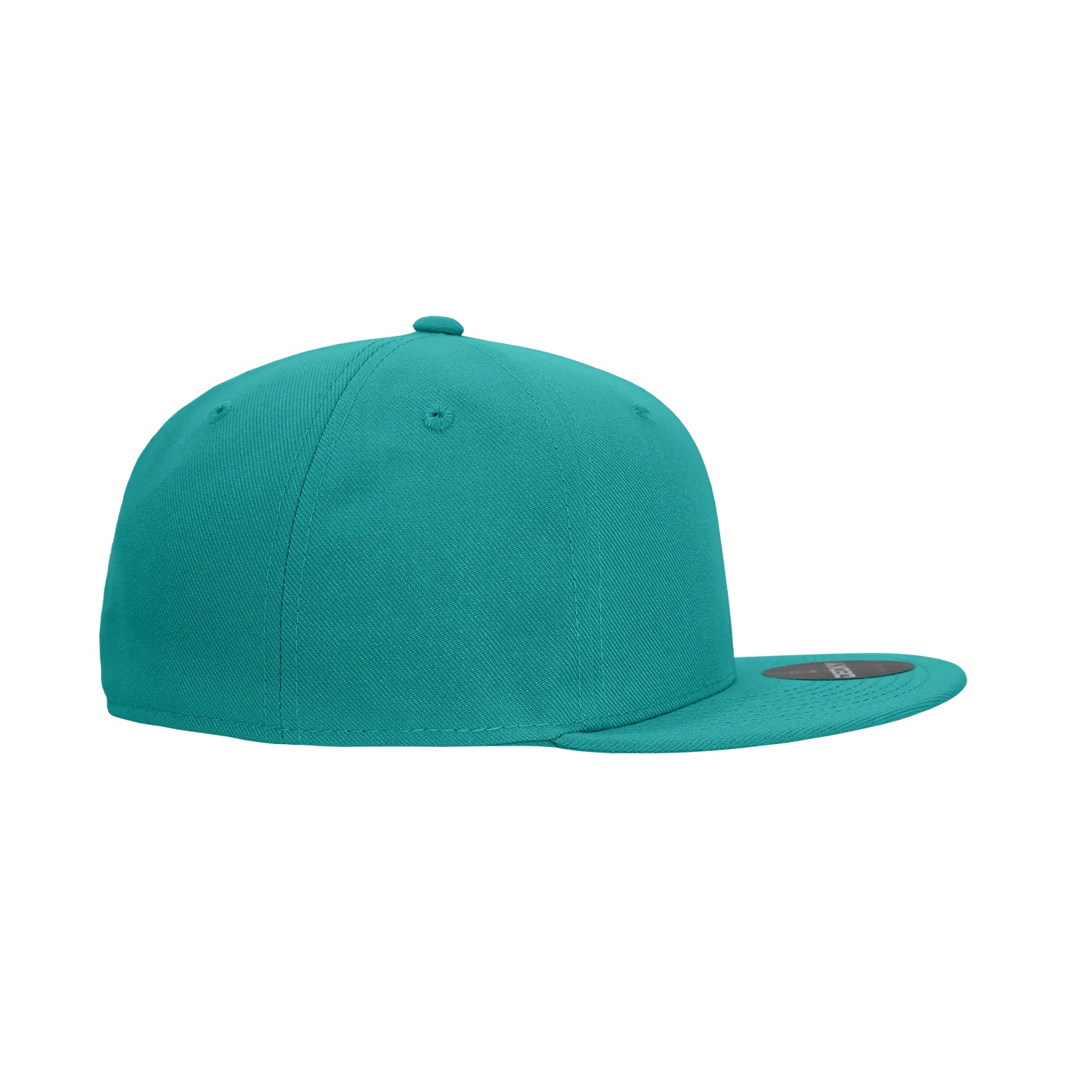 Decky RP1 - Fitted Flat Bill Hat, Retro Fitted Cap (Sizes: 7 3/8 - 7 3/4)