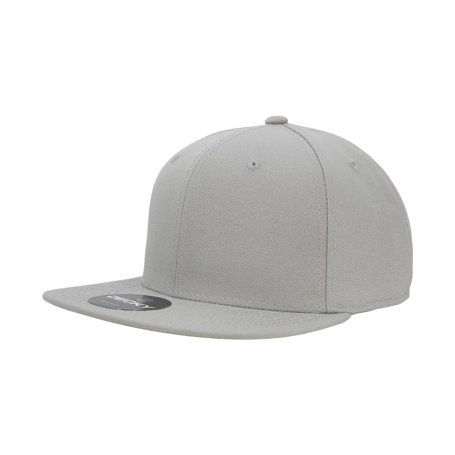 Decky RP1 - Fitted Flat Bill Hat, Retro Fitted Cap (Sizes: 7 3/8 - 7 3/4)