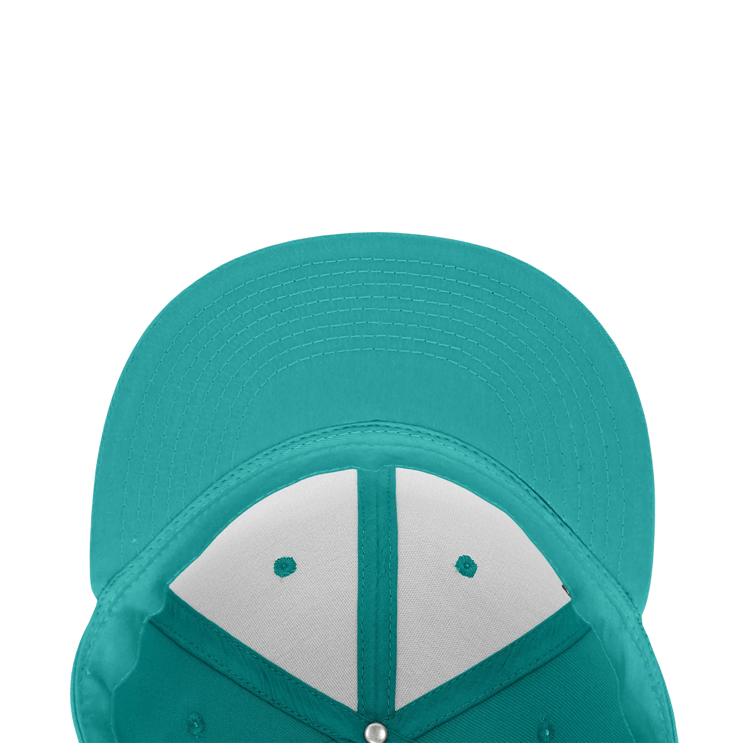 Decky RP1 - Fitted Flat Bill Hat, Retro Fitted Cap (Sizes: 7 3/8 - 7 3/4)