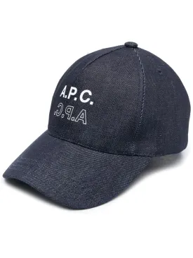 Duble Logo-print denim cap