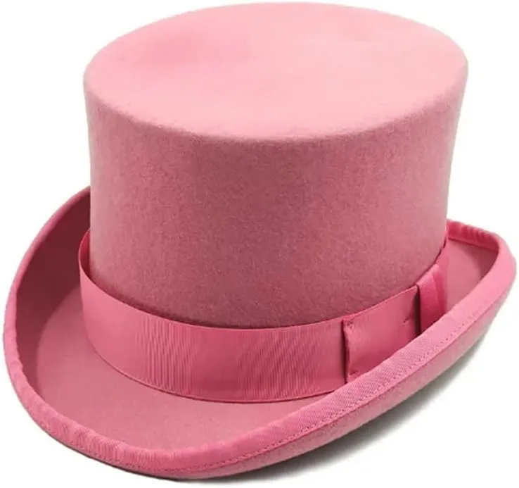 Dvbfufv Men's Women Hat Men's Women Magician Hat Men's Women Performance Jazz Hats Men's Women Felt Hat