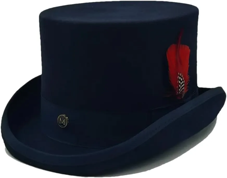 Dvbfufv Men's Women Hat Men's Women Magician Hat Men's Women Performance Jazz Hats Men's Women Felt Hat