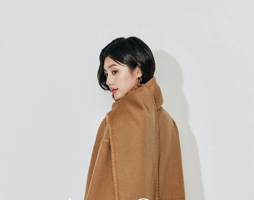 Elegant Black Woolen Coat
