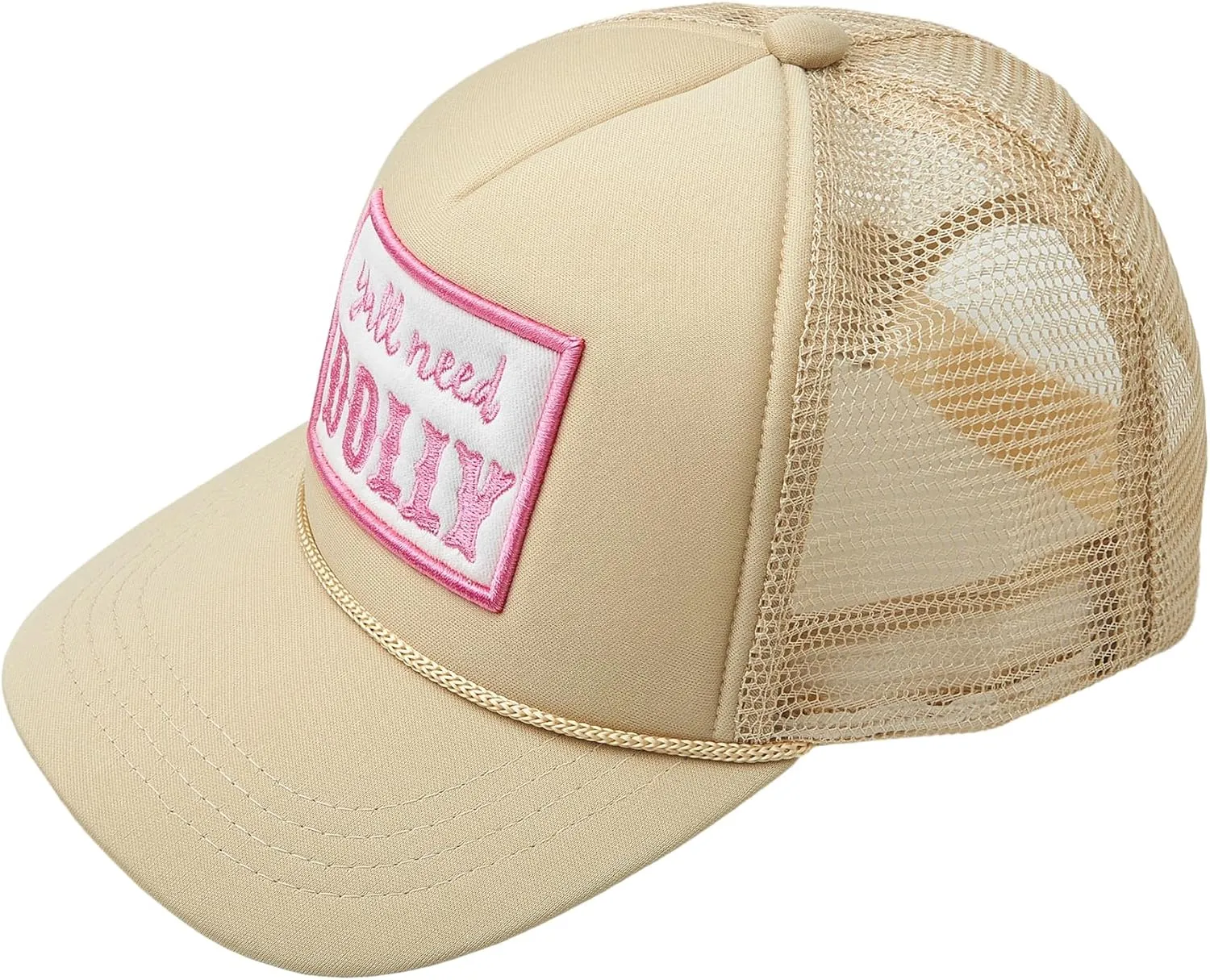 Embroidered Lettering Print Truck Hat Baseball Cap Trucker Mesh Snapback Hat